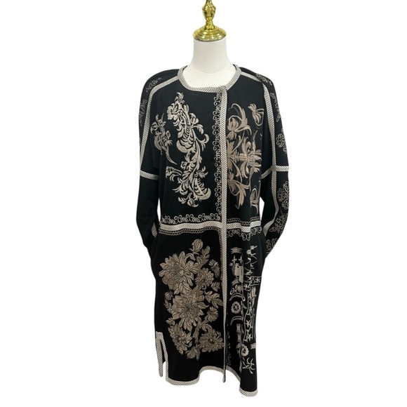 JOHNNY WAS Biya Mila Embroidered Knit Long Sleeve Boxy Sweater Kimono Duster NWT - Picture 11 of 16